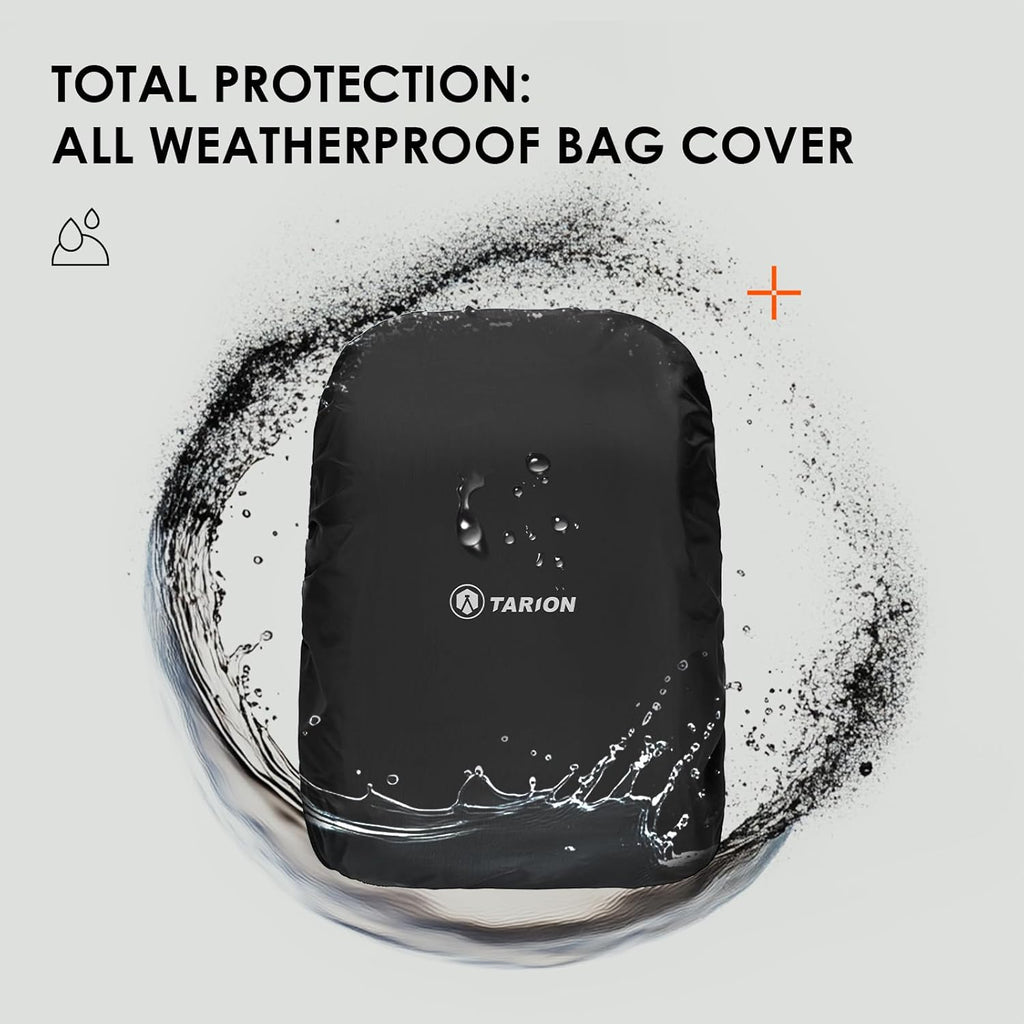 Camera Backpack for Photographers - Compact Camera Bag with 15.6 Inch Laptop Compartment - Side Access Quick Draw - Anti-Theft Hidden Pocket Tripod Holder Rain Cover - TB04 Black