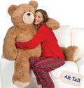 Giant Stuffed Animal 4 FT - Big Easter Teddy Bear for Kids & Adults | Stuffed in Vermont, USA - Eco Friendly Gift Saves 200 Plastic Bottles